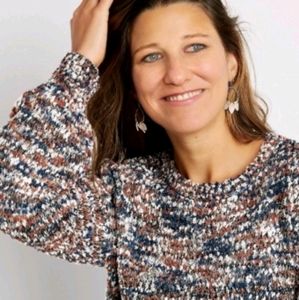 Maurice's brand crew space dye sweater size Medium.